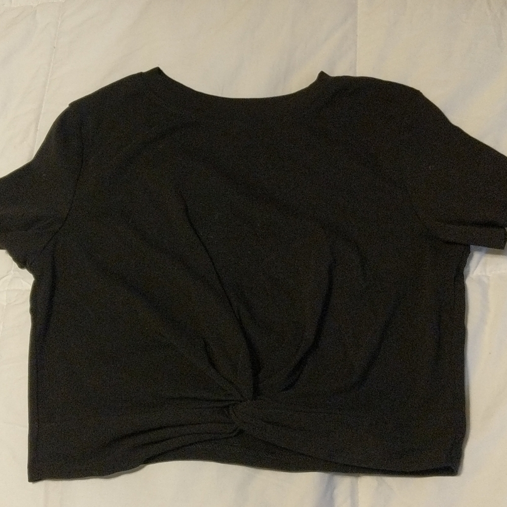 Black crop top